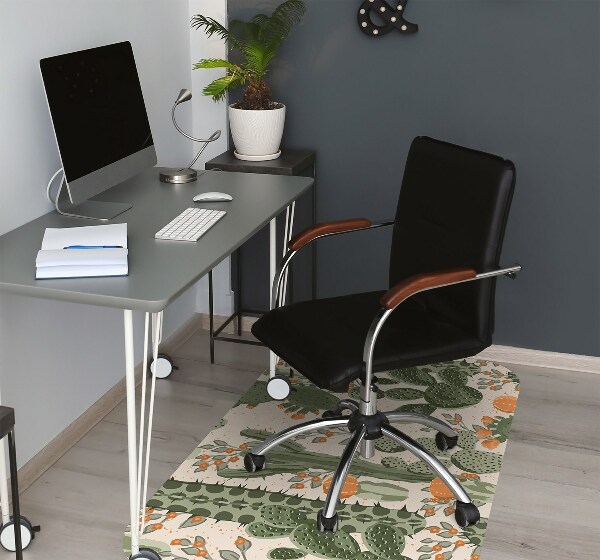Tapis protection sol Cactus orange