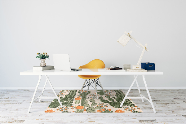 Tapis protection sol Cactus orange