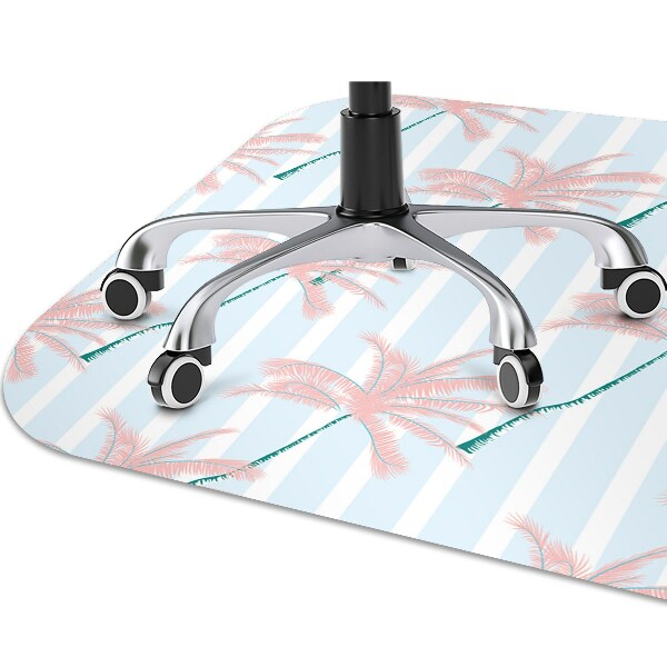 Tapis pour chaise de bureau Feuilles de palmier