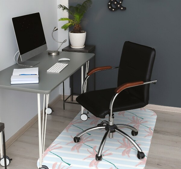Tapis pour chaise de bureau Feuilles de palmier