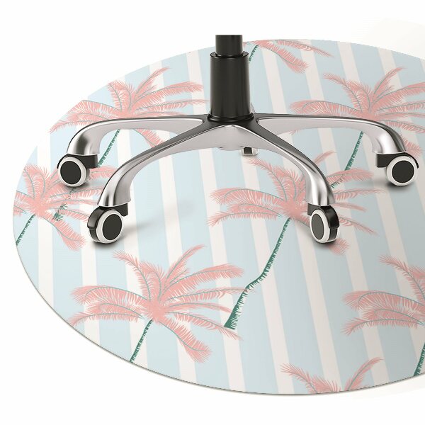 Tapis pour chaise de bureau Feuilles de palmier