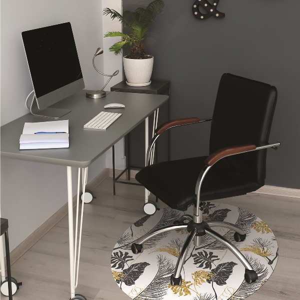 Tapis protège sol Tropical doré