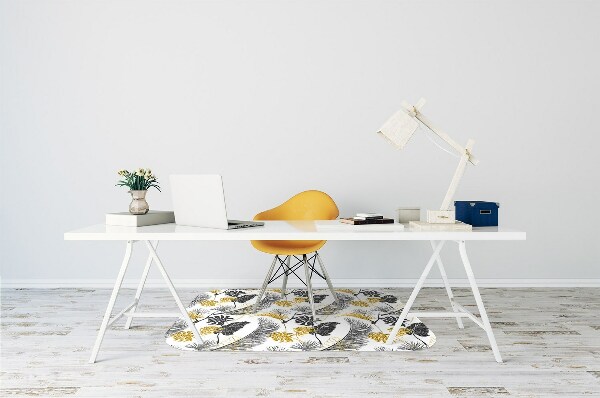 Tapis protège sol Tropical doré