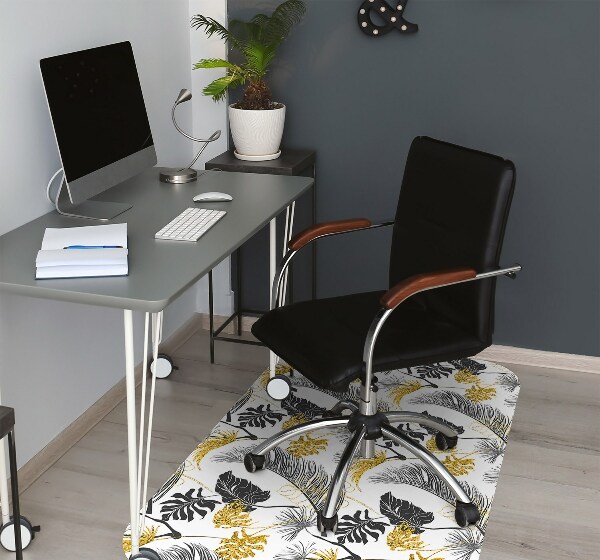Tapis protège sol Tropical doré