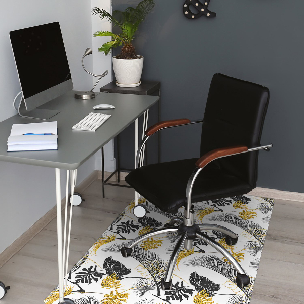 Tapis protège sol Tropical doré