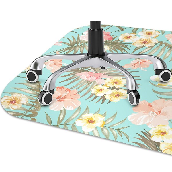 Tapis protège sol Fleurs pastel
