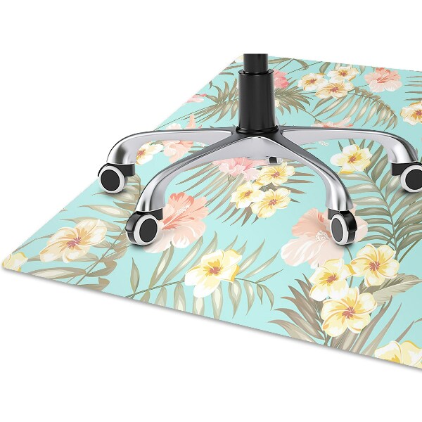 Tapis protège sol Fleurs pastel
