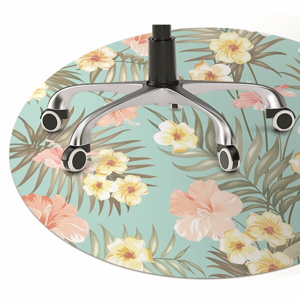 Tapis protège sol Fleurs pastel