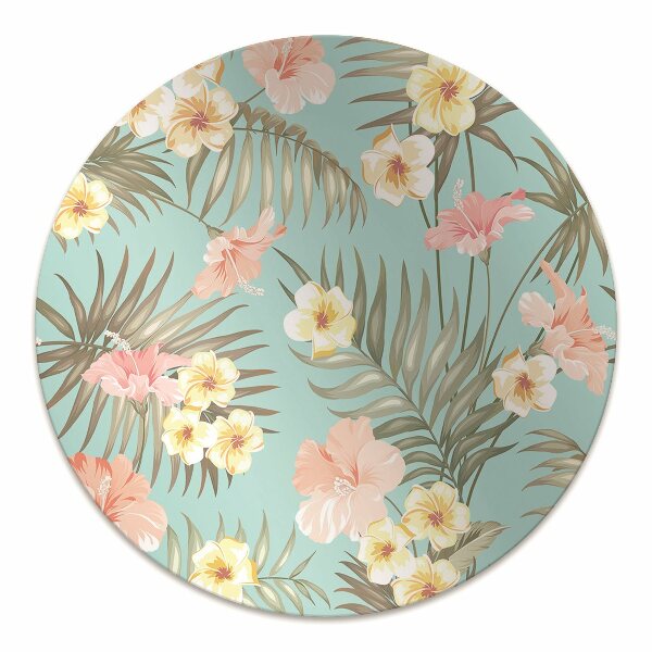 Tapis protège sol Fleurs pastel