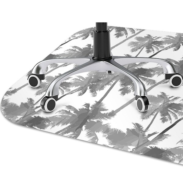 Tapis bureau Palmier gris