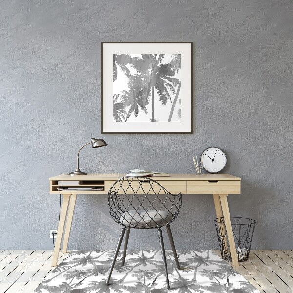 Tapis bureau Palmier gris
