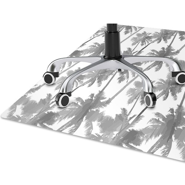 Tapis bureau Palmier gris