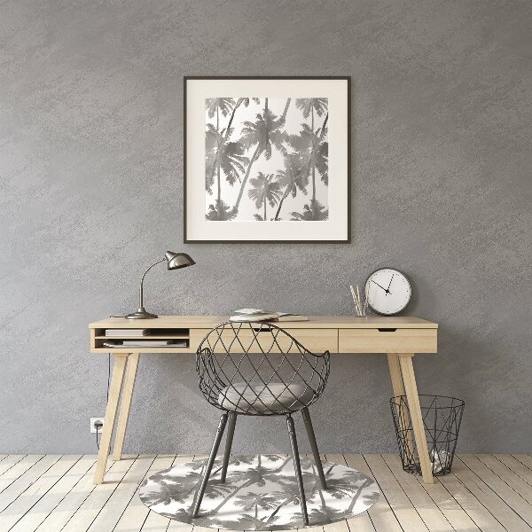 Tapis bureau Palmier gris