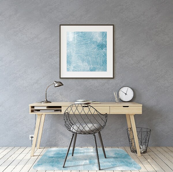 Tapis de chaise de bureau Modèle tropical