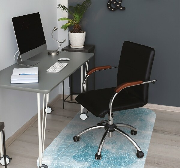 Tapis de chaise de bureau Modèle tropical