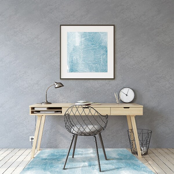 Tapis de chaise de bureau Modèle tropical