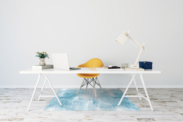 Tapis de chaise de bureau Modèle tropical