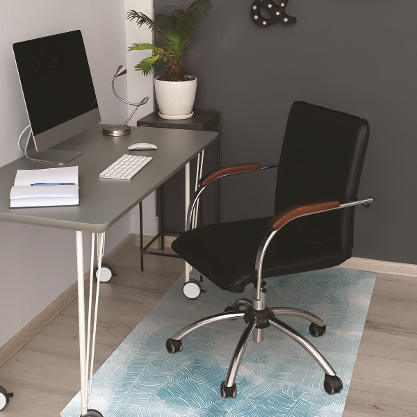 Tapis de chaise de bureau Modèle tropical