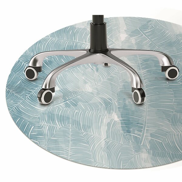 Tapis de chaise de bureau Modèle tropical