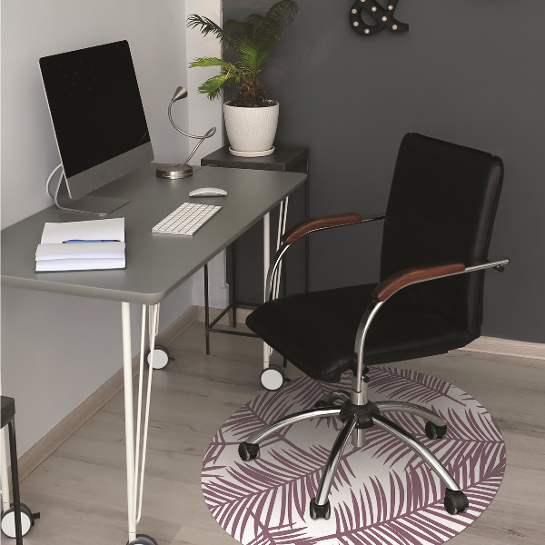 Tapis protège sol Feuilles violettes