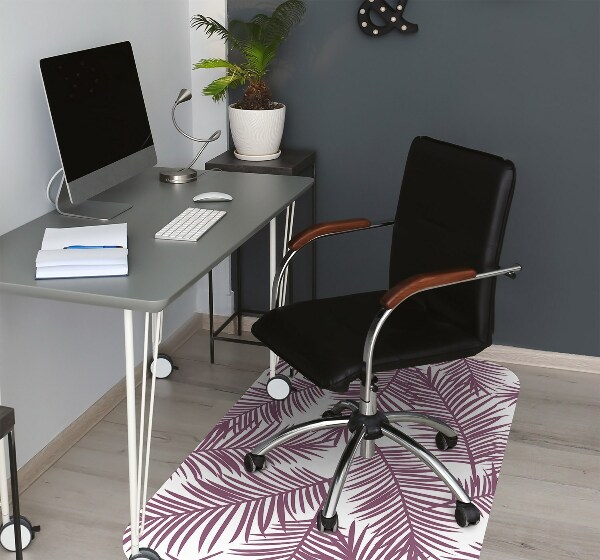 Tapis protège sol Feuilles violettes