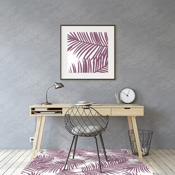 Tapis protège sol Feuilles violettes