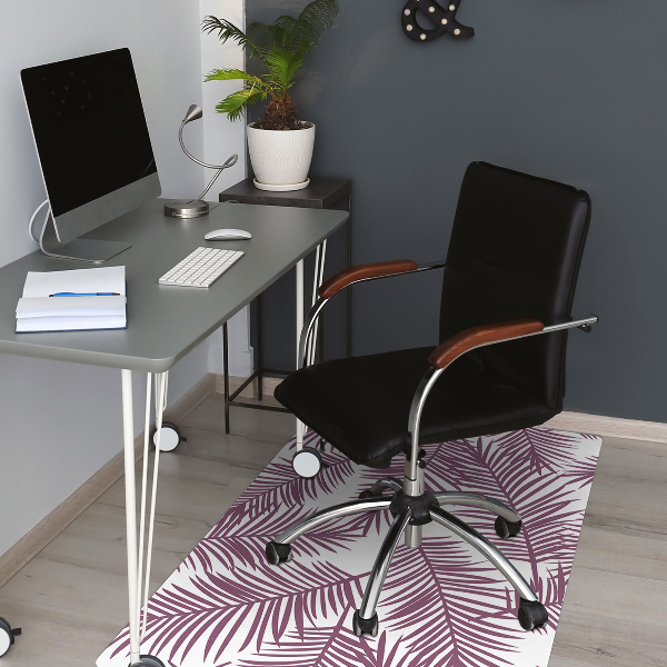 Tapis protège sol Feuilles violettes