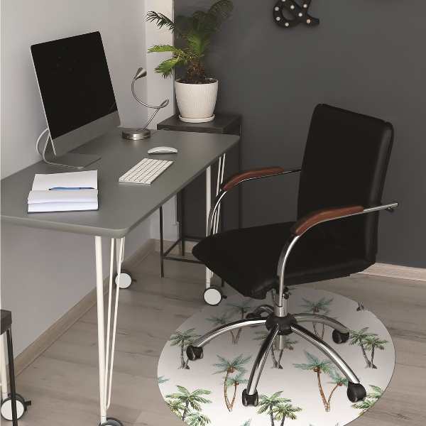 Tapis bureau Murale de palmier