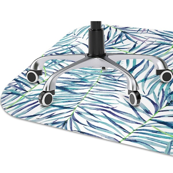 Tapis fauteuil bureau do biura Feuilles exotiques