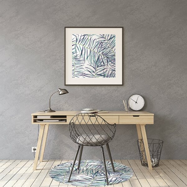 Tapis fauteuil bureau do biura Feuilles exotiques