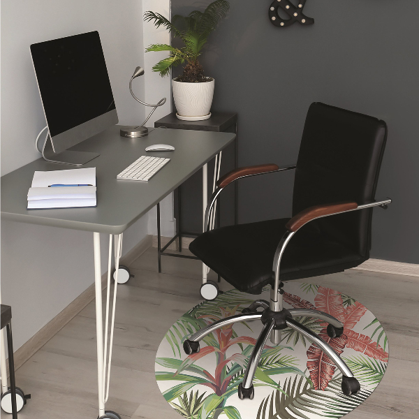 Tapis de chaise de bureau Jungle