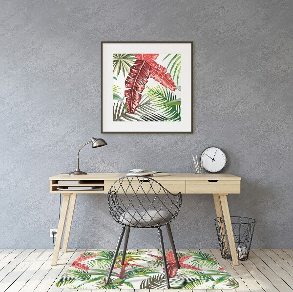 Tapis de chaise de bureau Jungle