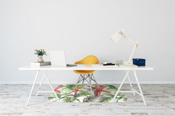 Tapis de chaise de bureau Jungle