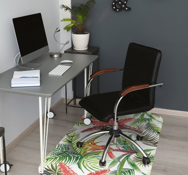 Tapis de chaise de bureau Jungle