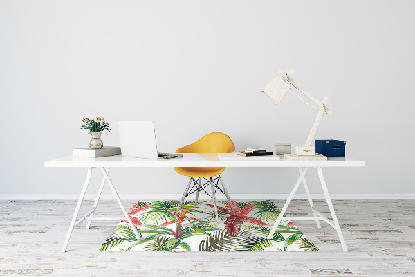 Tapis de chaise de bureau Jungle