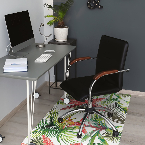 Tapis de chaise de bureau Jungle