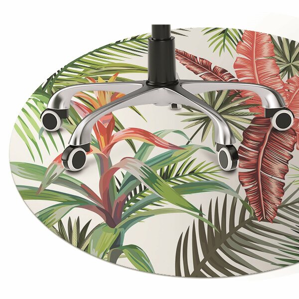 Tapis de chaise de bureau Jungle