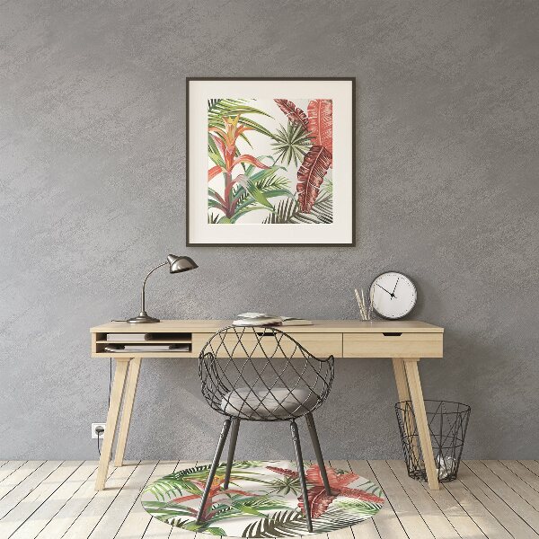 Tapis de chaise de bureau Jungle