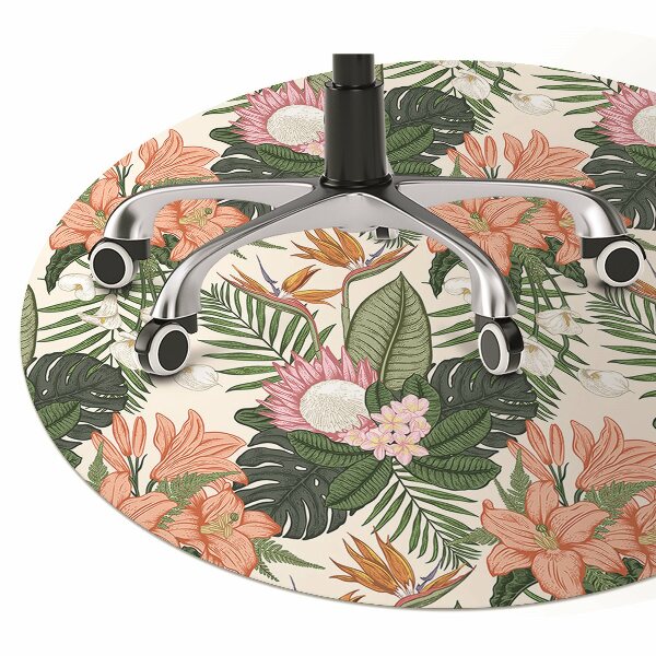 Tapis de chaise Fleurs murales