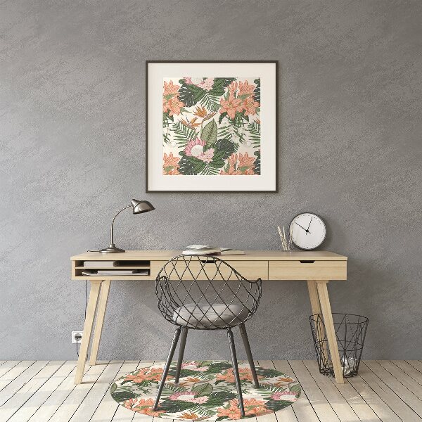 Tapis de chaise Fleurs murales