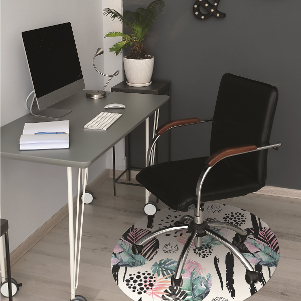 Tapis pour chaise de bureau Abstraction de la jungle