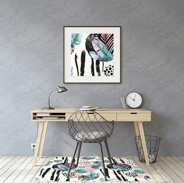 Tapis pour chaise de bureau Abstraction de la jungle