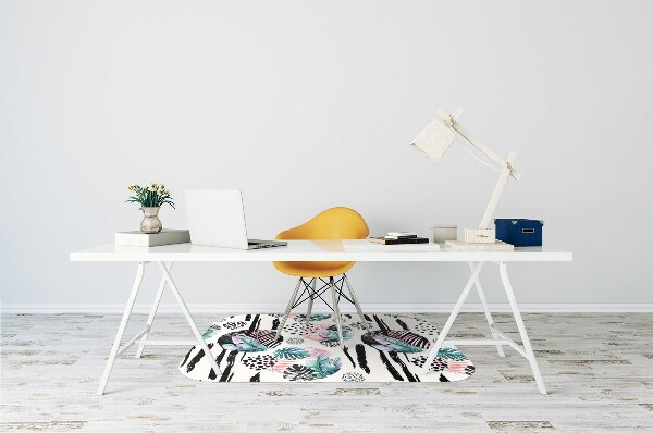 Tapis pour chaise de bureau Abstraction de la jungle