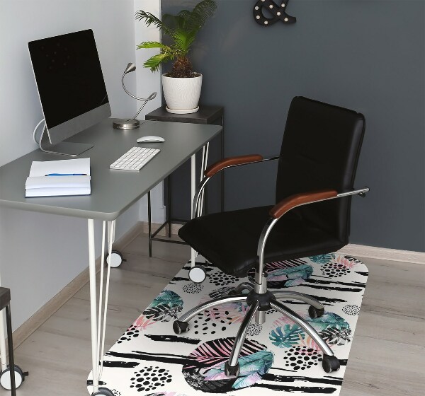 Tapis pour chaise de bureau Abstraction de la jungle