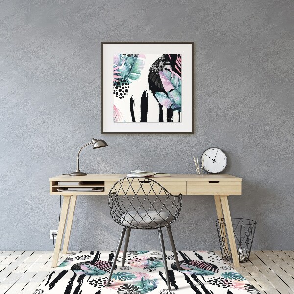 Tapis pour chaise de bureau Abstraction de la jungle
