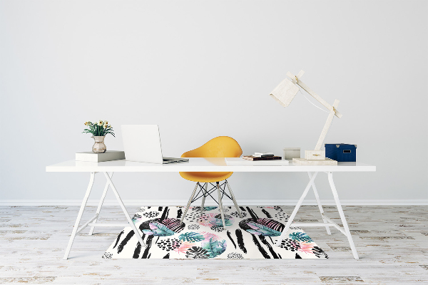 Tapis pour chaise de bureau Abstraction de la jungle
