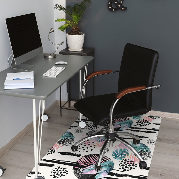 Tapis pour chaise de bureau Abstraction de la jungle
