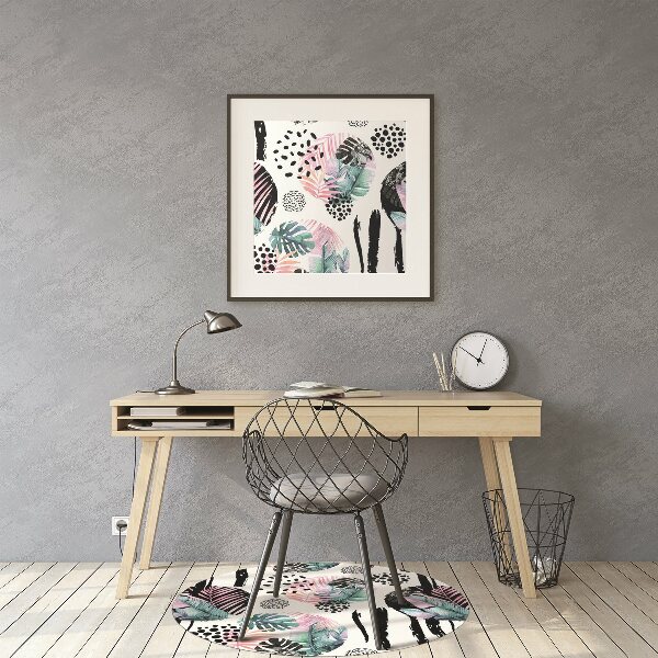 Tapis pour chaise de bureau Abstraction de la jungle