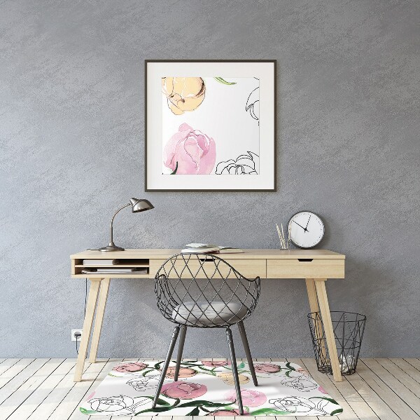 Tapis de chaise de bureau Pénétrant
