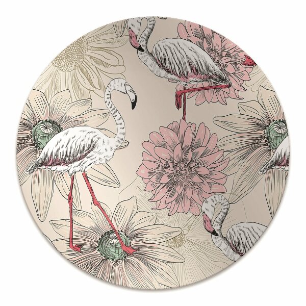 Tapis pour chaise de bureau Flamant rose